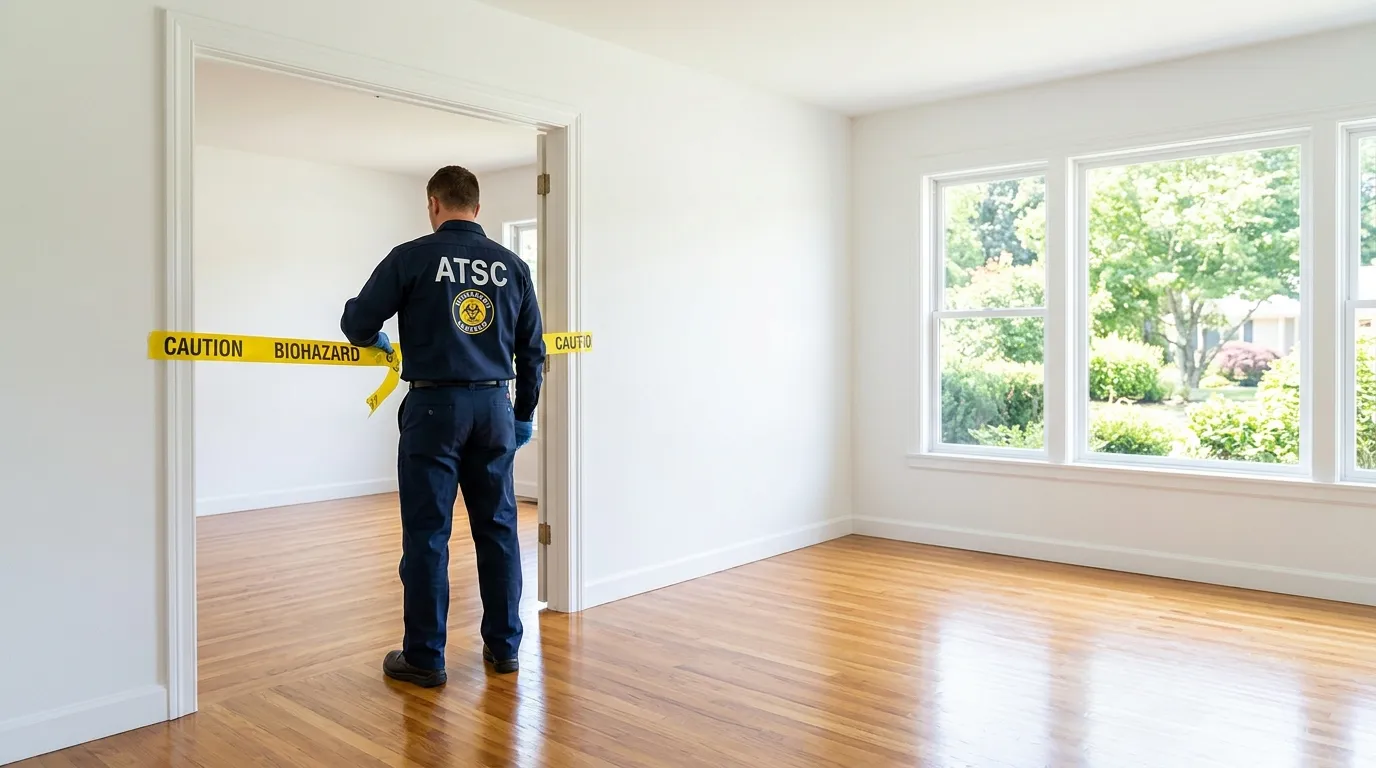 Certified biohazard cleanup crew performing Decomposition Cleanup in Cranberry Township